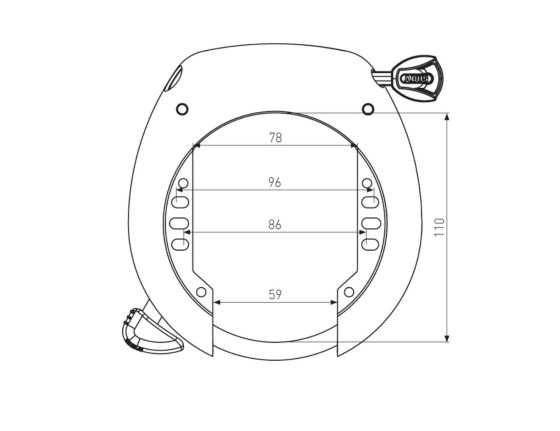 Antivol de cadre Abus SHIELD 5755L R XPLUS