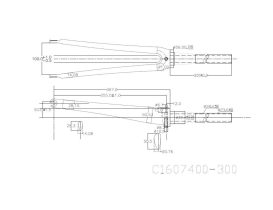 Fourche carbone EXS 700 – pivot conique 1 1/8"-1 1/2" – 300 mm