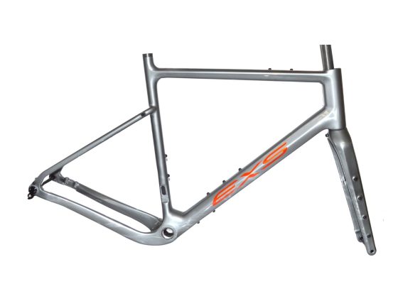 Kit cadre et fourche Gravel carbone EXS 700 à disque – Taille 50 gris