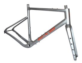 Kit cadre et fourche Gravel carbone EXS 700 à disque – Taille 56 gris