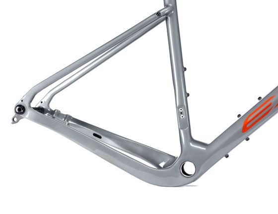 Kit cadre et fourche Gravel carbone EXS 700 à disque – Taille 56 gris