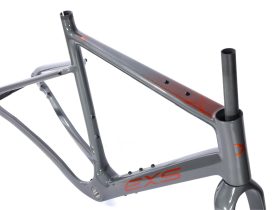 Kit cadre et fourche Gravel carbone EXS 700 à disque – Taille 56 gris