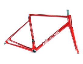 Kit cadre et fourche Route carbone EXS 700 à disque – Taille 49 rouge