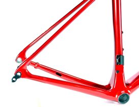 Kit cadre et fourche Route carbone EXS 700 à disque – Taille 49 rouge