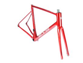 Kit cadre et fourche Route carbone EXS 700 à disque – Taille 49 rouge
