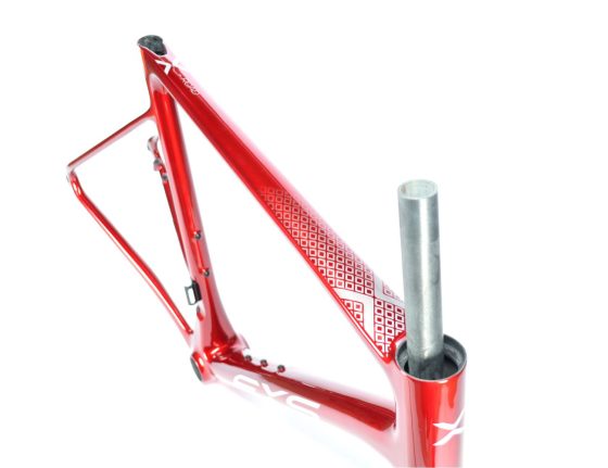 Kit cadre et fourche Route carbone EXS 700 à disque – Taille 49 rouge