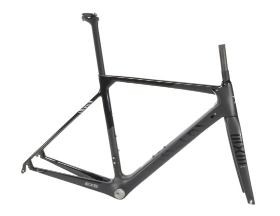 Kit cadre et fourche Route carbone EXS 700 à patins – Taille 48 noir