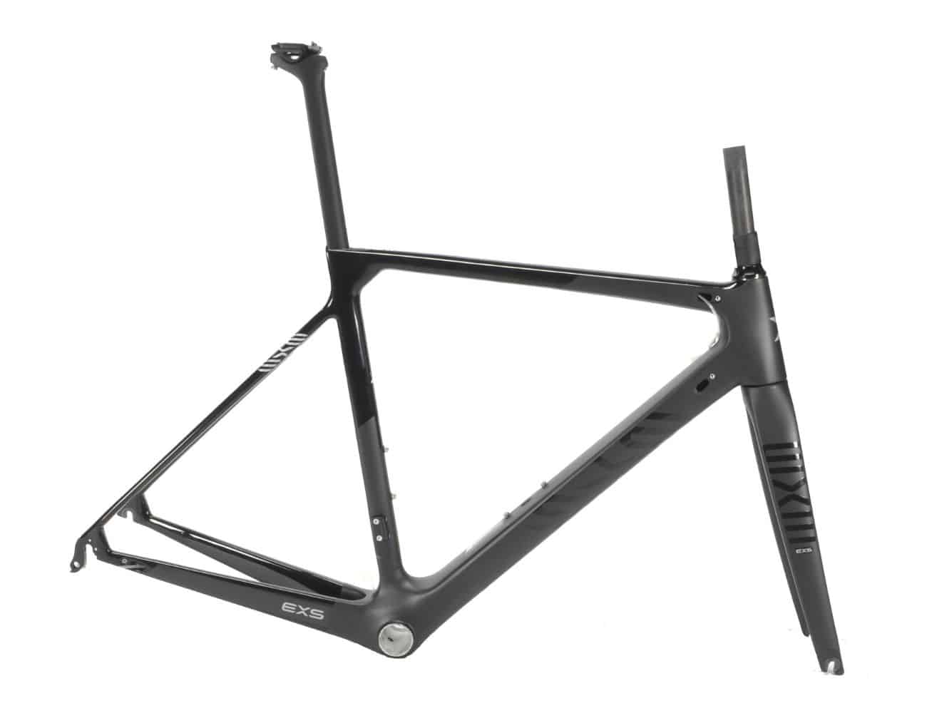 Kit cadre et fourche Route carbone EXS 700 à patins – Taille 48 noir