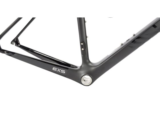 Kit cadre et fourche Route carbone EXS 700 à patins – Taille 48 noir