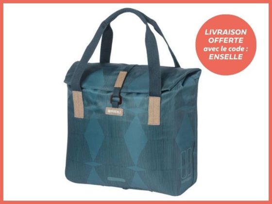 Sacoche arrière Basil ELEGANCE Bleu 20L