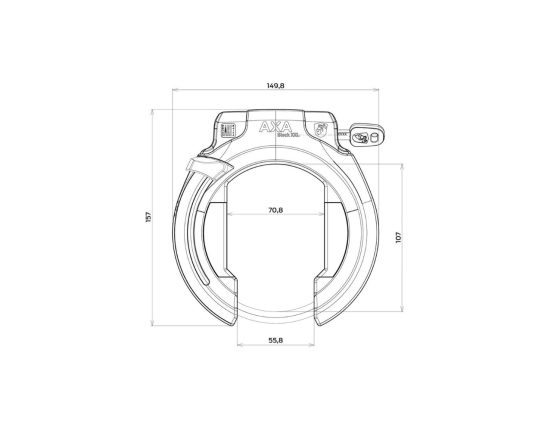 Antivol de cadre AXA Block XXL