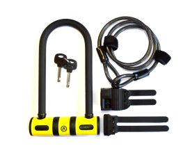 Antivol U + câble Auvray U BIKE 19 cm