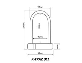 Antivol U Zefal K-TRAZ U13 23 cm