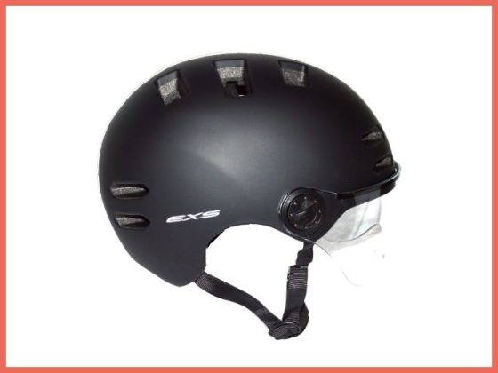 Casque à visière EXS – Noir mat – Taille L