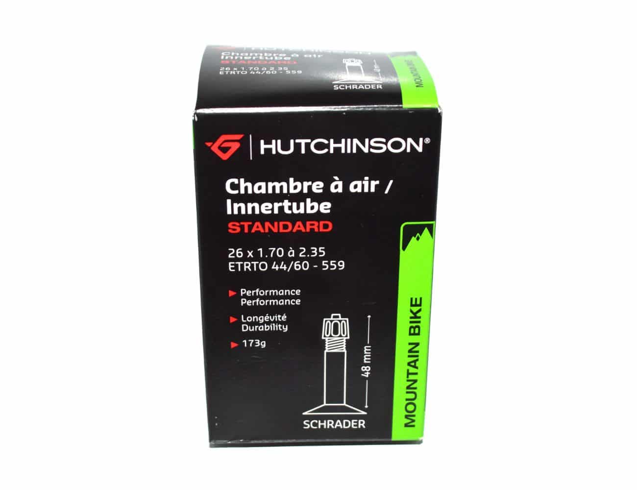 Chambre à air VTT Hutchinson 26X1,70 À 2,35 - (44/60-559) Schrader 48 mm