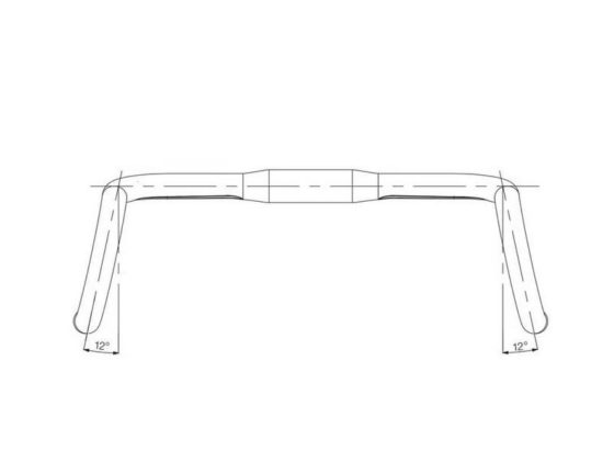 Cintre gravel Deda Gravel 100 RHM 440 mm Ø31,8 mm