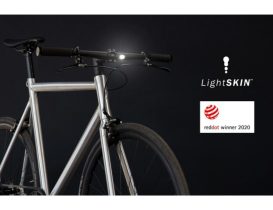 Cintre VTT Lightskin H2B alu 700 mm Ø31,8 mm avec éclairage intégré