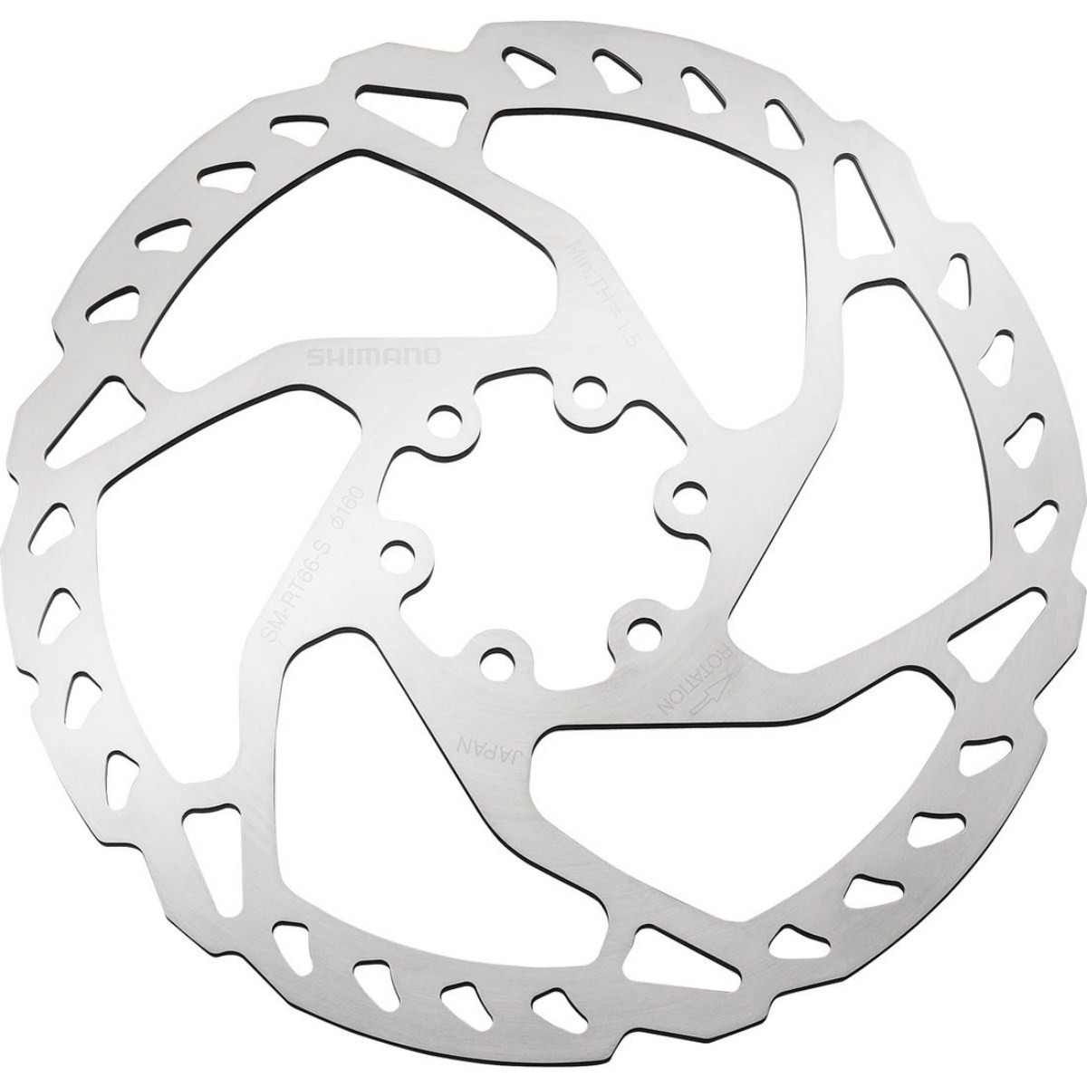 Disque de frein Shimano SLX RT66 – 180 mm, 6 trous