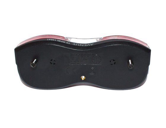 Éclairage arrière PNA à piles - fixation porte-bagages 80 mm