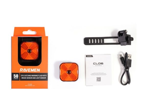 Éclairage arrière Ravemen CL06 COB LED  - 50 Lumens