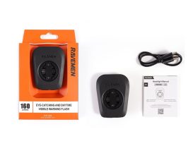 Eclairage avant Ravemen FR160 avec fixation compteur Garmin - 160 Lumens