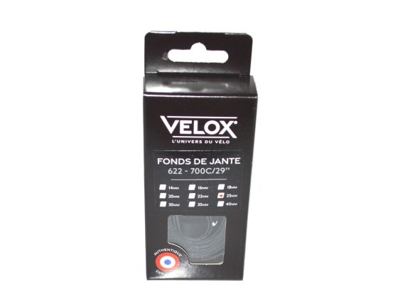 Paire de fonds de jante Velox Haute Pression Route 700C/ VTT 29" 25mm