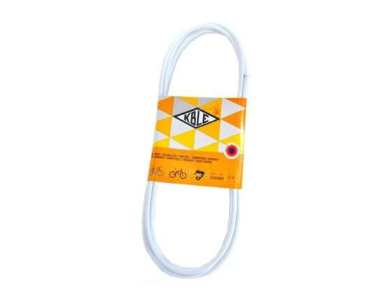 Gaine de dérailleur Transfil blanche 4 mmx 2 mètres