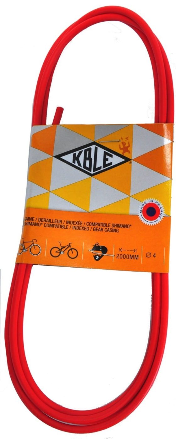 Gaine de dérailleur indexée Transfil KBLE rouge