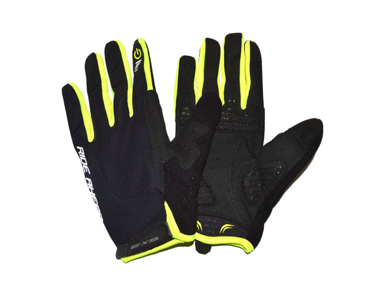 Gants longs VTT EXS Noir/Jaune – Taille M