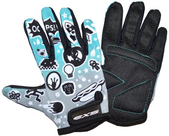 Gants Longs Junior Bleu