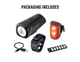 Set d'éclairage vélo Sigma Buster 400 + Buster RL 80