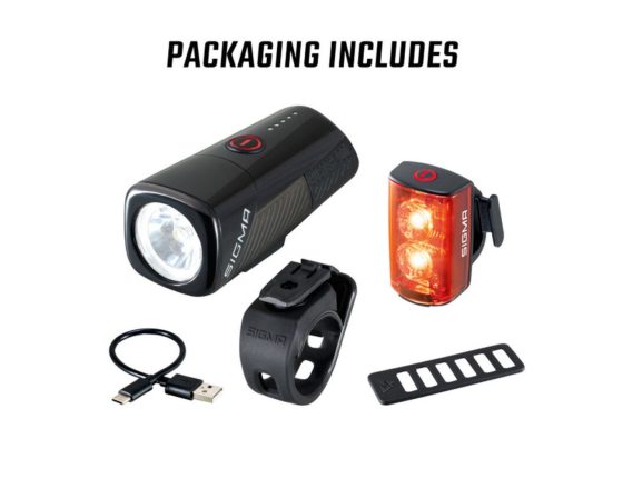 Set d'éclairage vélo Sigma Buster 400 + Buster RL 80