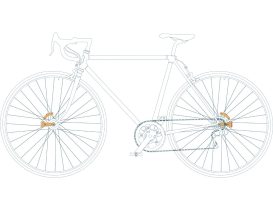 Feux de vélo fixation moyeu Reelight AMS Light C