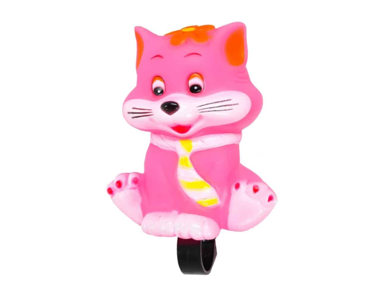 Klaxon vélo enfant Chat Rose
