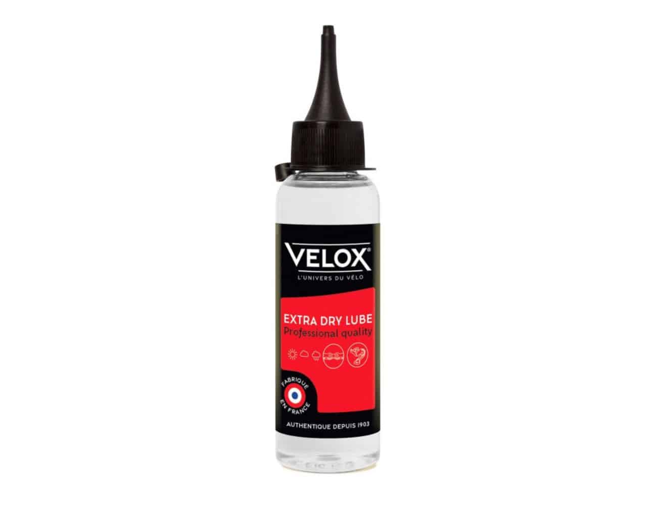 Lubrifiant chaîne Velox Extra Dry Lube - 100ml - conditions sèches