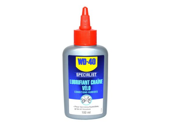 Lubrifiant chaîne vélo WD-40 - 100ml - conditions humides