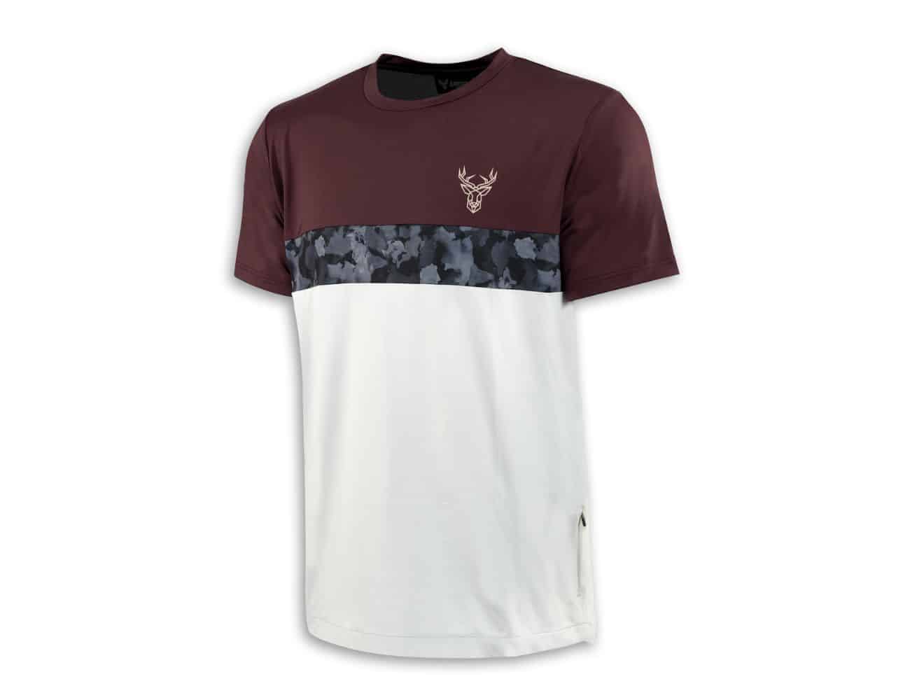 Maillot de VTT manches courtes Animoz Wild bordeaux Taille M