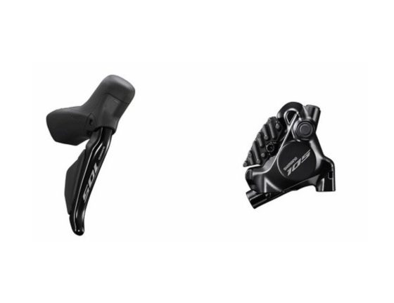 Kit frein manette/levier/étrier arrière gauche Shimano 105 ST-R7170 12 vitesses