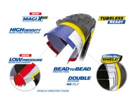 Pneu VTT Michelin DH22 Racing Line Tringles souples TLR 29X2.40 (61-622)