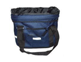Panier vélo avant EXS 20 L avec support de guidon – Bleu marine