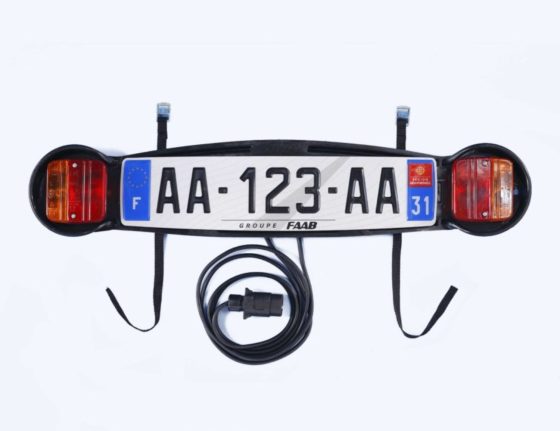 Plaque de signalisation pour porte-vélo arrière Mottez