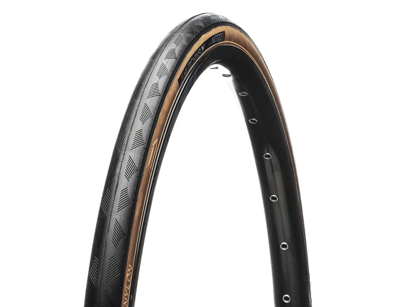 Pneu vélo route Hutchinson Nitro 2 Tr Nr/Tan 700X28 (28-622)
