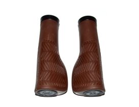 Poignées Herrmans Nucore Town Wave 130 mm marron