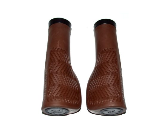 Poignées Herrmans Nucore Town Wave 130 mm marron