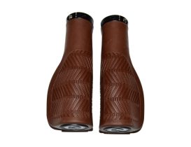 Poignées Herrmans Nucore Town Wave 130 mm marron