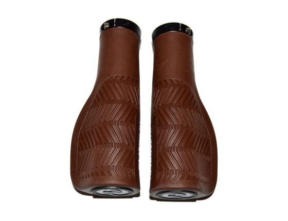 Poignées Herrmans Nucore Town Wave 130 mm marron