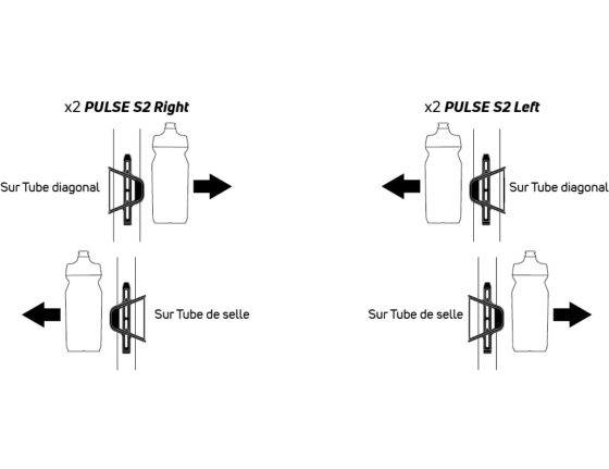 Porte-bidon Zefal Pulse S2 Carbon - Droit
