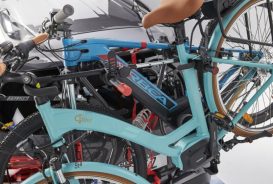 Porte-vélos 2 vélos fixation hayon Mottez SHIVA 2 élec