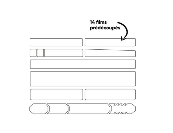 Protection de cadre Clearprotect XXL transparente brillante