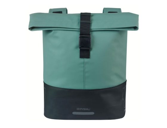 Sacoche arrière double Basil Cove Noir/Vert – 2 x 16 L